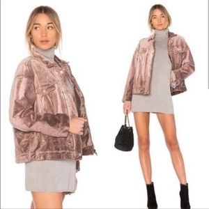 Free people Mauve Velvet Jacket